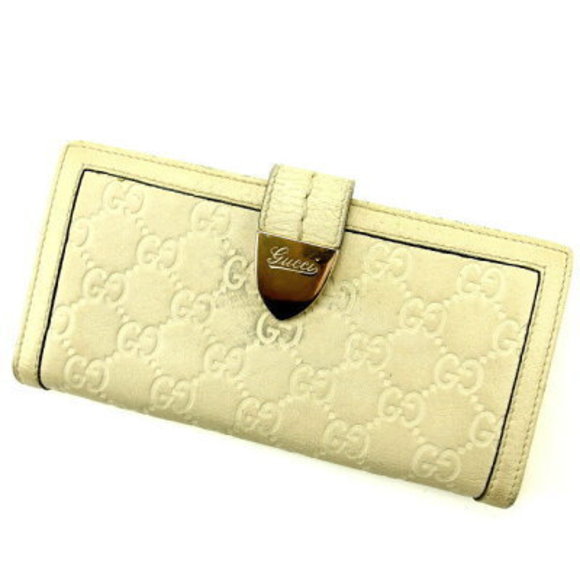Gucci long Wallet Guccissima white - Picture 1 of 6